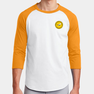 Adult Colorblock Raglan Jersey 100% Cotton T-Shirt Thumbnail